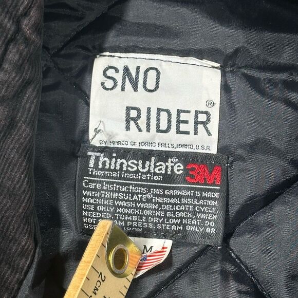 Vintage Sno Rider Made in USA Men's Size Medium Snowmobile Winter Jacket Coat - Picture 2 of 9